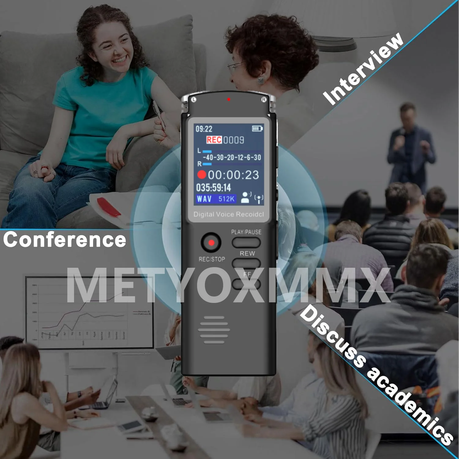 Detaljan prikaz diktafona T60C