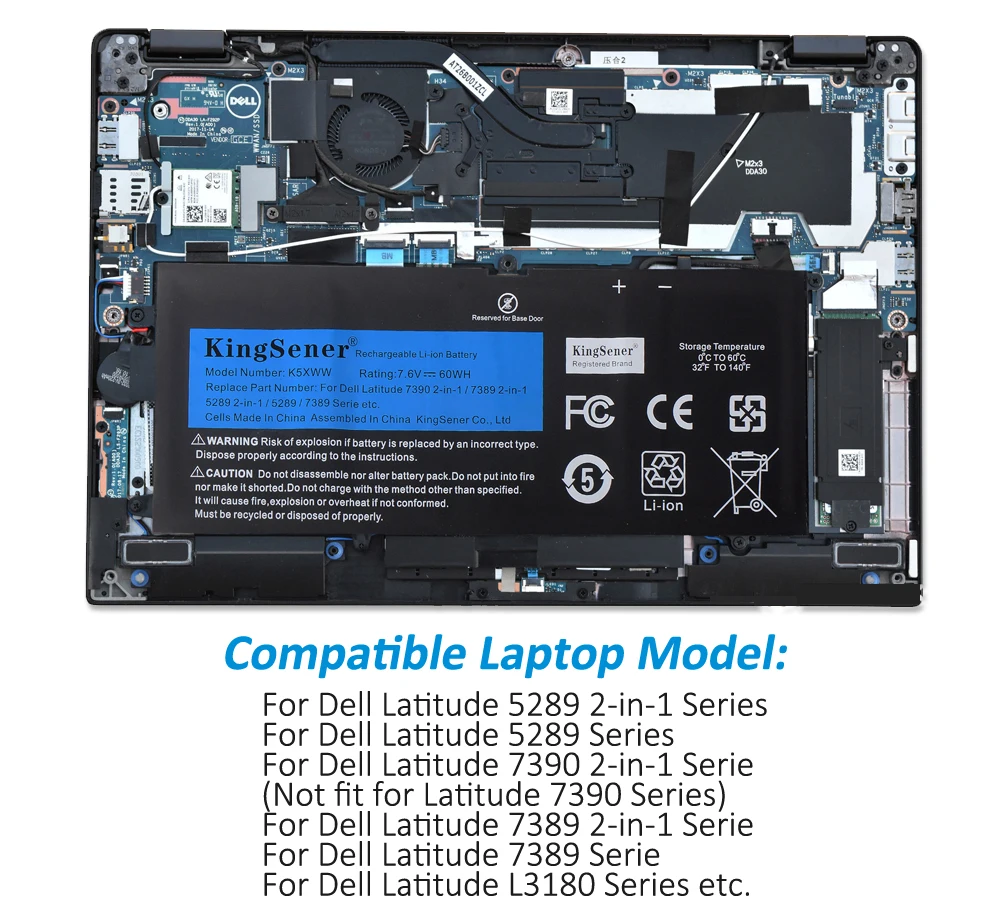 dell latitude 5289 7389 7390 2-em-1 série