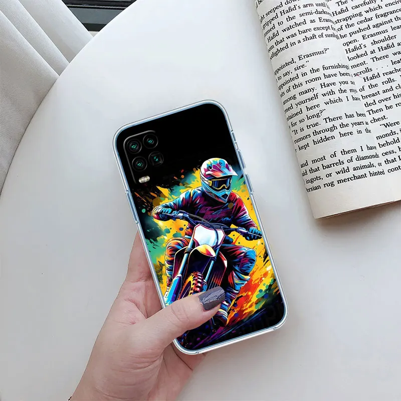 Motorcycle Racing Transparent Phone Case