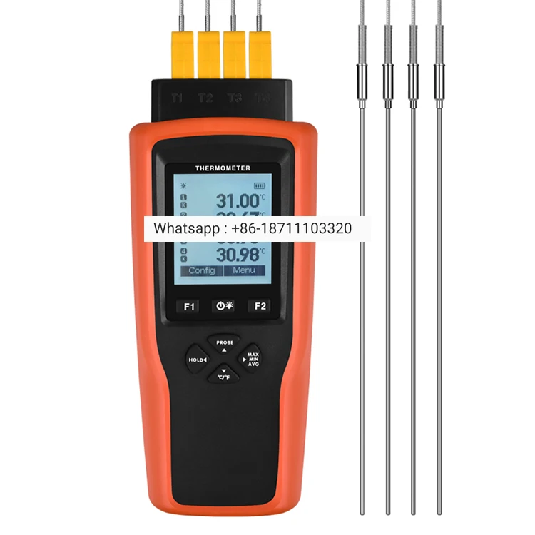 

DC-YET-640L 4 Channels Data Logger Industrial High Temperature T J K Type Thermocouple Thermometer