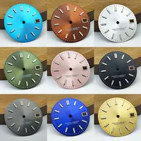 28.5MM NH35 dial Watch S dial green Luminous dial Suitable for NH35 NH36 movement watch accessories