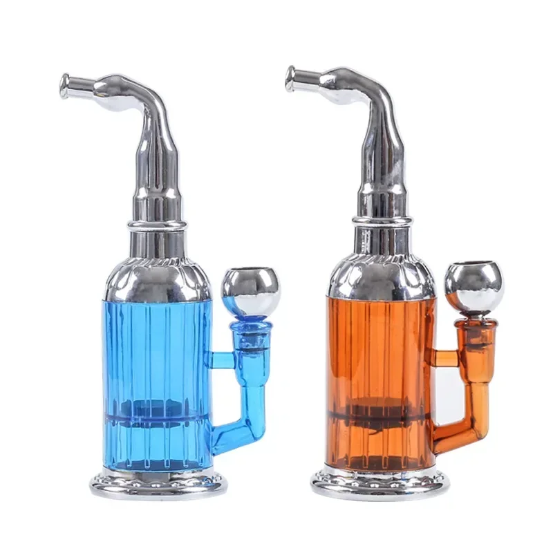 

New Design Dual Use Water Pipe Removable To Clean Multifunction Hookah Mouthpieces Creative Portable Pipes for Smoking Men Gift