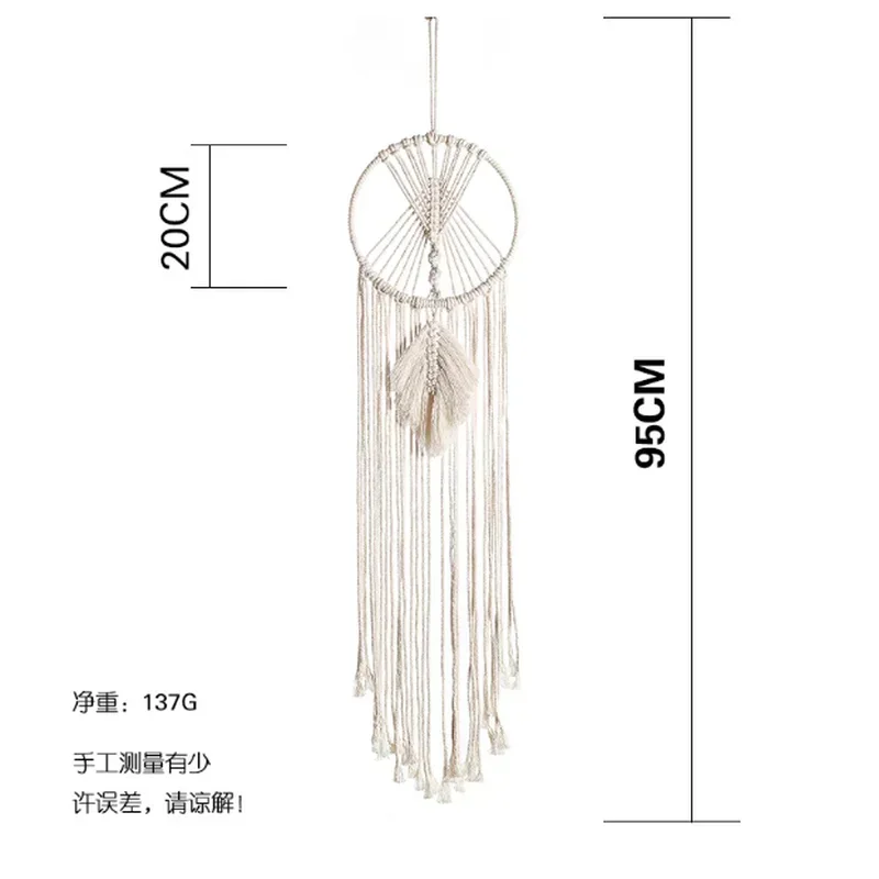 New Macrame Dream Catcher Nordic Wall Tapestry Ramadan Decoration Home Eid Mubrack Room Decoration Bohemian Children's Nursery