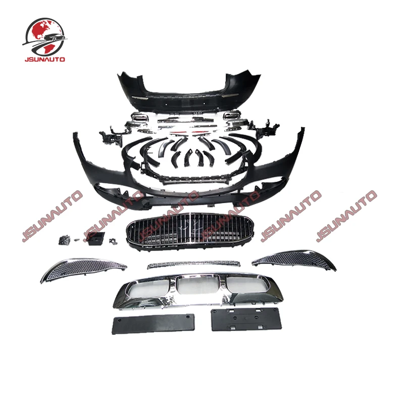 

Для Benz 2020 GLS400 450 580 X167 передний бампер задний бампер Maych Style Body Kit для 2020 GLS передний гриль диффузор крыло