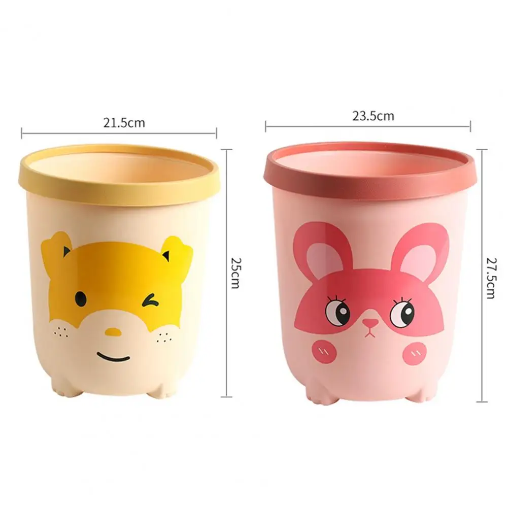 Kawaii Mini Trash Can Desktop Garbage Bin Home Office Rubbish Bin Cartoon  Cute Waste Dustbin Household Kids Room Decoration