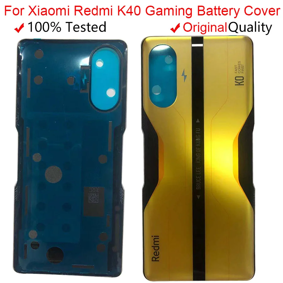 

Original Back Cover For Xiaomi Redmi K40 Gaming Battery Cover Rear Door Housing For Redmi K40 Gaming Edition Back Cover Case