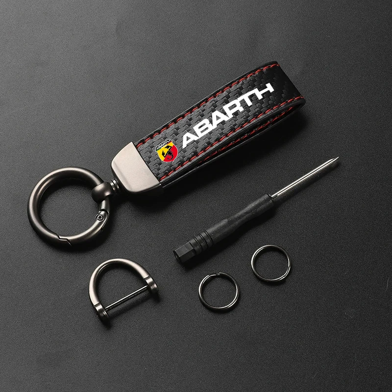 Portachiavi Per Auto Gioielli Con Fibbia A Ferro Di Cavallo Per Fiat Abarth 595 Abarth 500 Abarth 124 Spider Accessori Per Auto