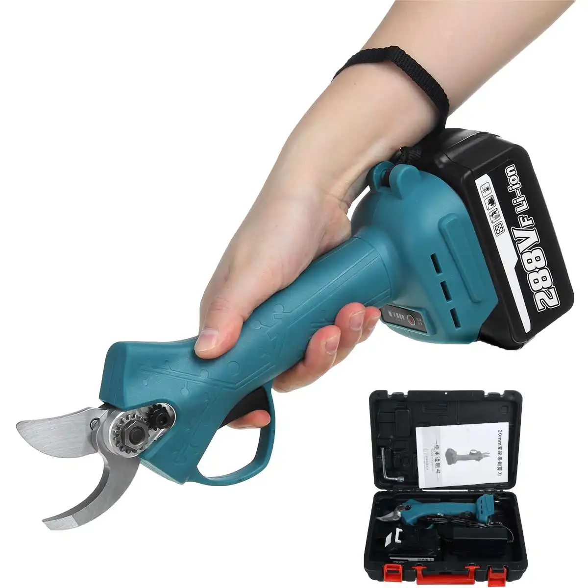 

4 Gear Cordless Electric Rechargeable Scissors Pruning Shears Tree Garden Tool Branches Pruning Tools for Makita 18V Battery