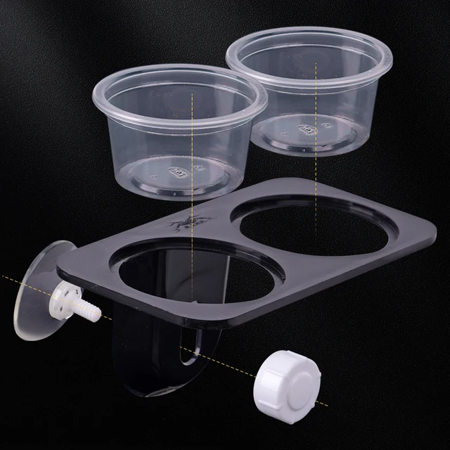 Reptiles & Amphibians Lizard Gecko Suction Cup Feed Bowls Food Container with Bowl for Reptile Food and Water Feeding 6