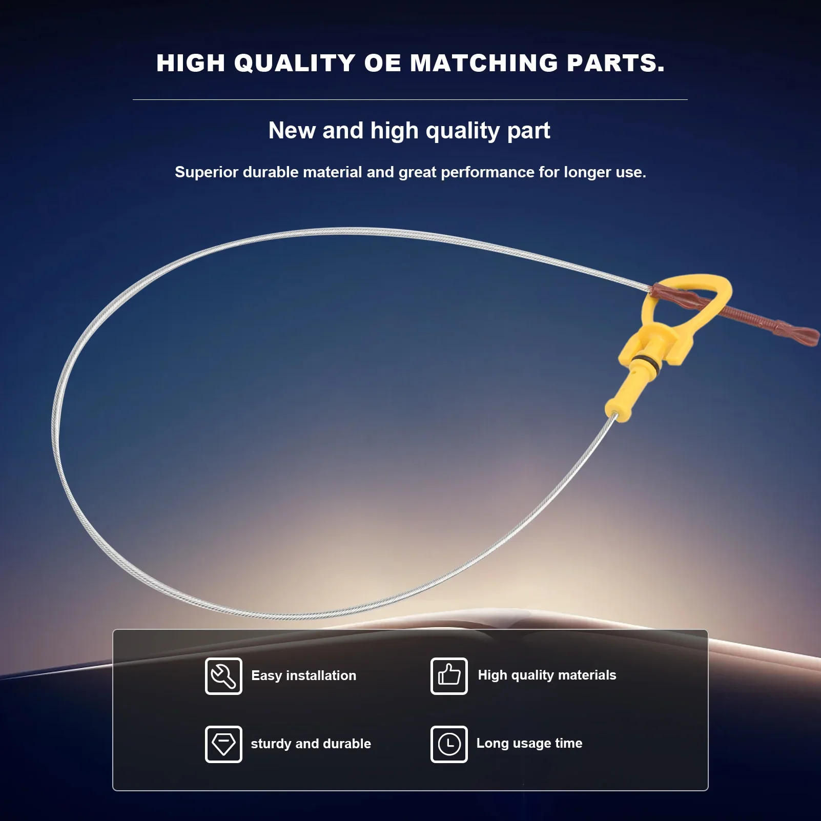 Engine Oil Dipstick Compatible with Mercedes-Benz GLA45 GLA250 CLA250 2014 2015 2700104101