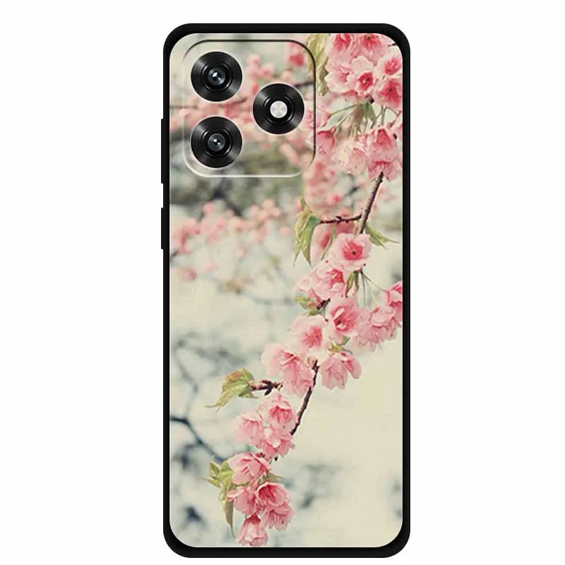 Black TPU Cartoon Soft Silicone Shockproof Case - Protective Back Cover