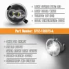 2 قطعة LED الجانب مرآة البركة ضوء مصباح الجمعية لفورد F150 الحارس حافة الانصهار اكسبلورير إكسبيديشن فليكس الثور X ، 6000K الأبيض