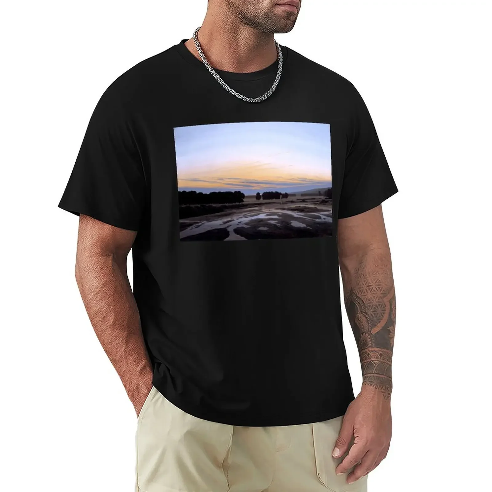 

Caspar David Friedrich - The Grosse Gehege near Dresden T-Shirt korean fashion plus sizes mens graphic t-shirts hip hop