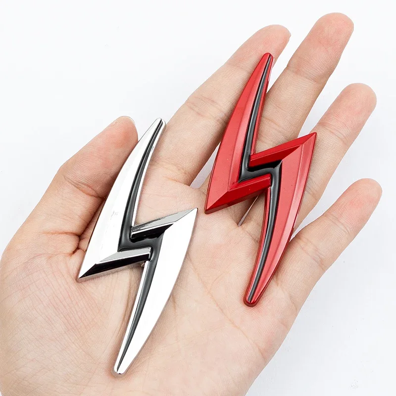3D metal lightning styling emblem car stickers badge trunk decal for BMW Benz Nissan Dodge Jeep Lincoln Auto Accessories