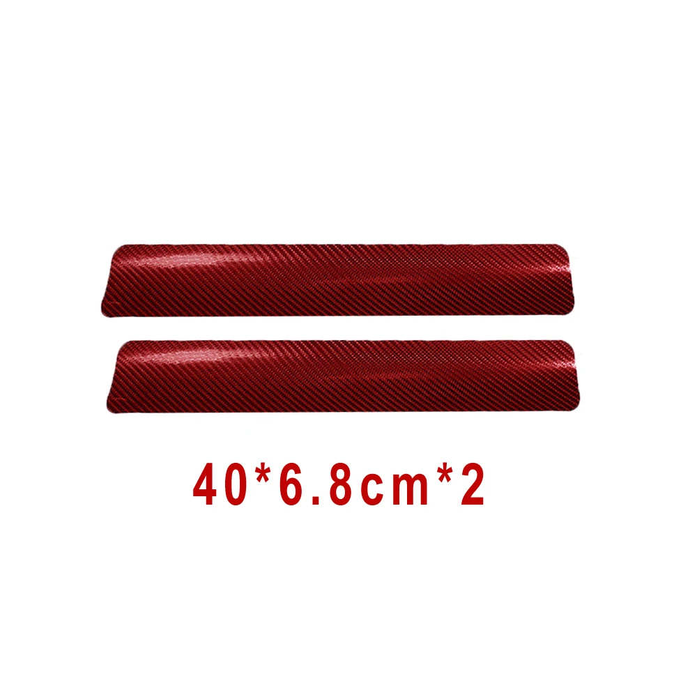 Car Door Plate Sticker Sill Scuff Cover Protector 3D Carbon Fiber Anti Scratch 4pcs car stickers car door stickers carbon fiber sticker car door protector car threshold protector car door edge protector car trunk door sill protector carbon fiber car stickers
