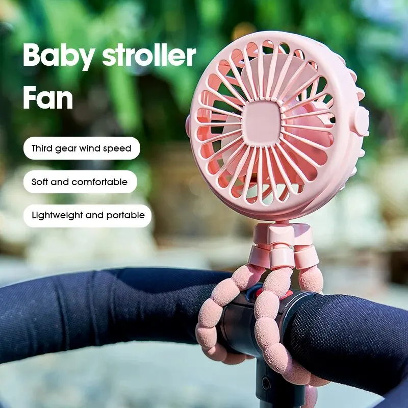 Portable Oscillating Pram Fan Flexible Tripod