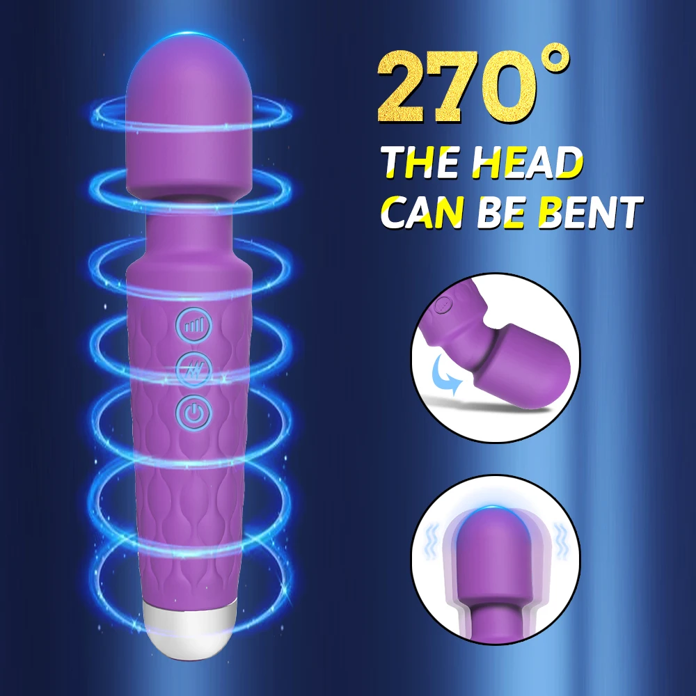 Powerful Vibrating AV Vibrator Magic Wand Clitoris Stimulator Sex Toys for Women G Spot Massager Adult Female Sex Erotic Product