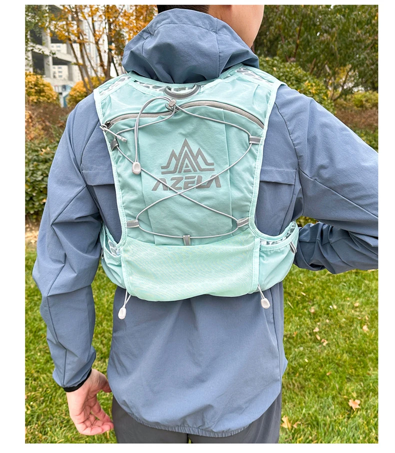 Outdoor Trail Running Backpack Ultralight Running Race Hydration Vest Breathable Jogging Vest for Marathon Cycling Hiking Trail