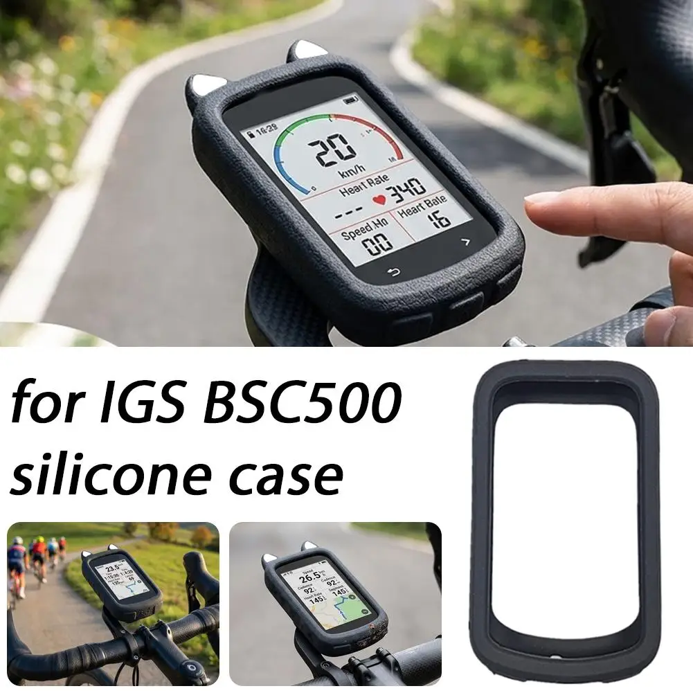 IGS BSC500 실리콘 케이스 블랙 고양이 귀 보호 커버 소프트 스크래치 방지 스크린 프로텍터 쉘 스킨 1PC