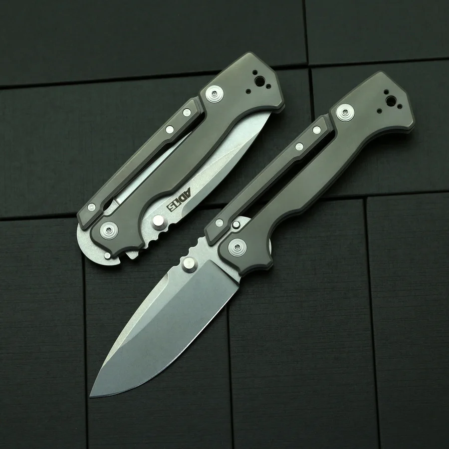 AD15 Pocket Folding Knife G10 Aluminum Or Titanium Handle Outdoor Camping Hunting Fishing Survival Tactical Fruit Utility Tools 2