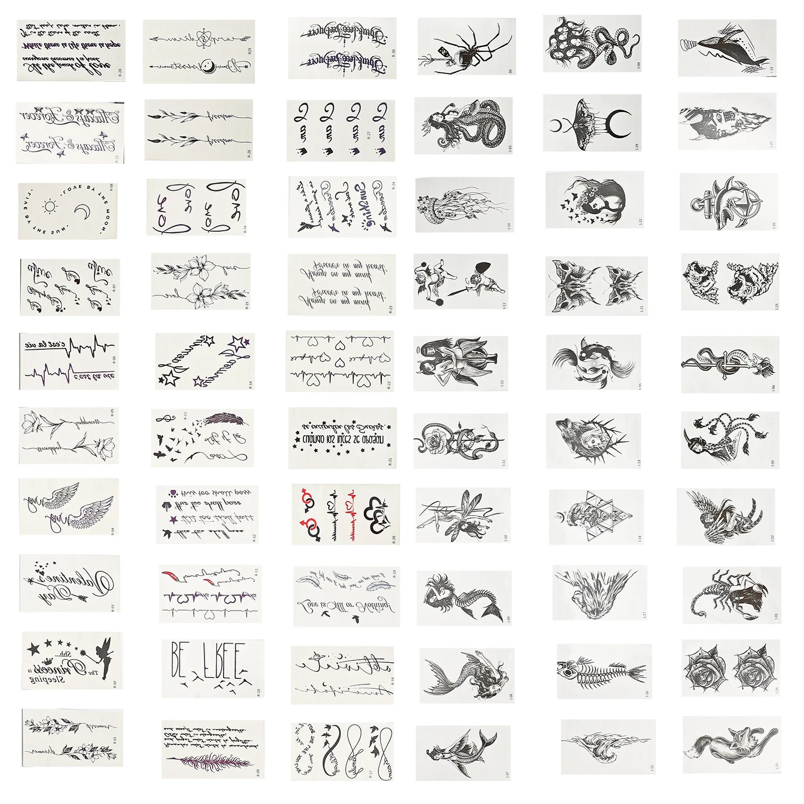 

60 Sheets Creative Temporary Flower Flower Flower Stickers For Adults For Adults For Adults Body Decal Flower Flower Flower