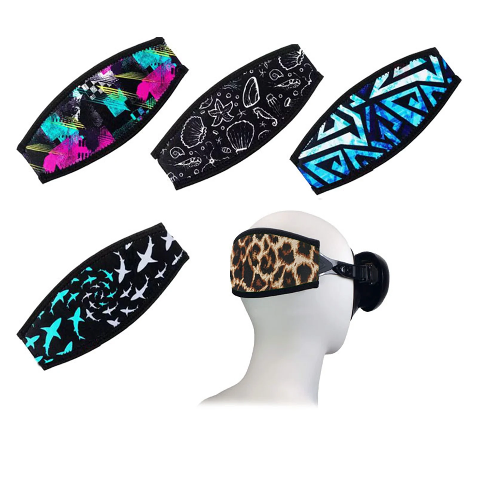 Dive Mask Strap Cover Neoprene Hair Protector Wrap Scuba Diving Snorkeling Gear Accessories-Choice of Color diving mask strap cover