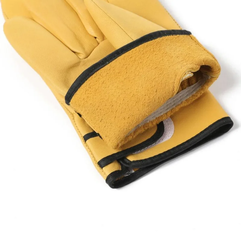 Work Gloves Sheepskin Leather Workers Work Welding Safety Protection Garden Sports Motorcycle Driver Wear-resistant Gloves 6