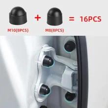 

16PCS Car Interior Accessories Auto Screw Protection Cap For Mitsubishi Asx Lancer Outlander Pajero Car Styling Black Red Car