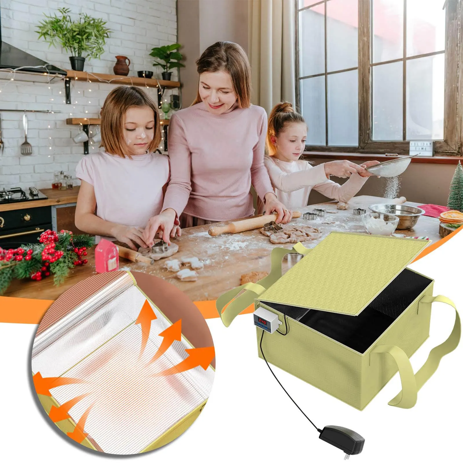 Bread Baking Tools Dough Proofer with Precise Temperature Control Proofing Box for Baking Bread Making