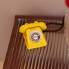 1Pc Dollhouse Mini Retro Telephone 1:12 Dollhouse Miniature Simulation Mini Phone Retro Telephone Model Home Furniture Decor 5