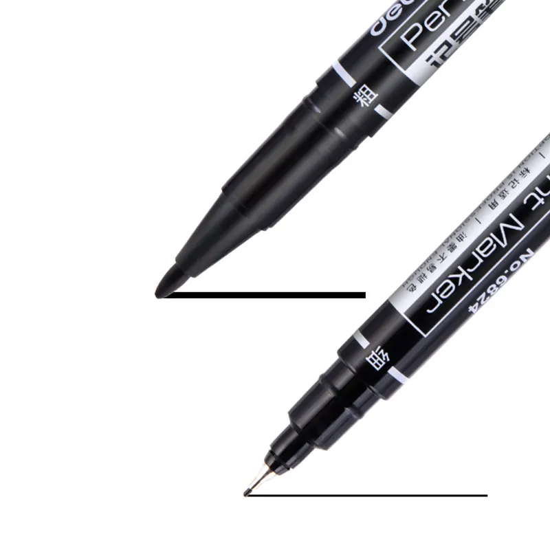 Dual Side Marker Pens Black Felt Tip Pens Black Dual Tip Brush Pens Art  Markers Brush & Fine Tip Black Marker for Art Drawing
