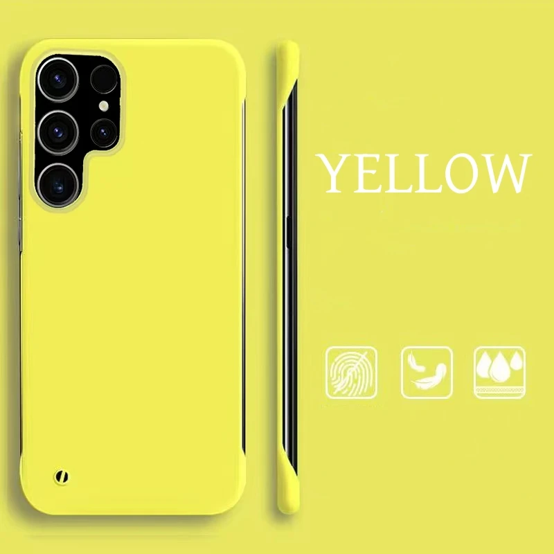 Ultra Slim Frameless Colorful Matte Hard Phone Case
