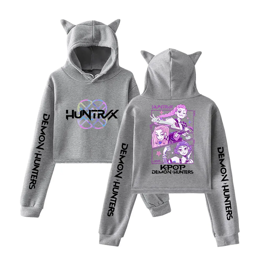 Sweat à Capuche K-Pop Demon Hunters Pour Enfants - Impressions Graphiques, Streetwear, Manches Longues