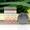 500PCS  Smile Face Small Size Self Sealing Zip Lock Bags Thick Jewelry Pouches Transparent Plastic Mini Packaging Zipper Bags 6