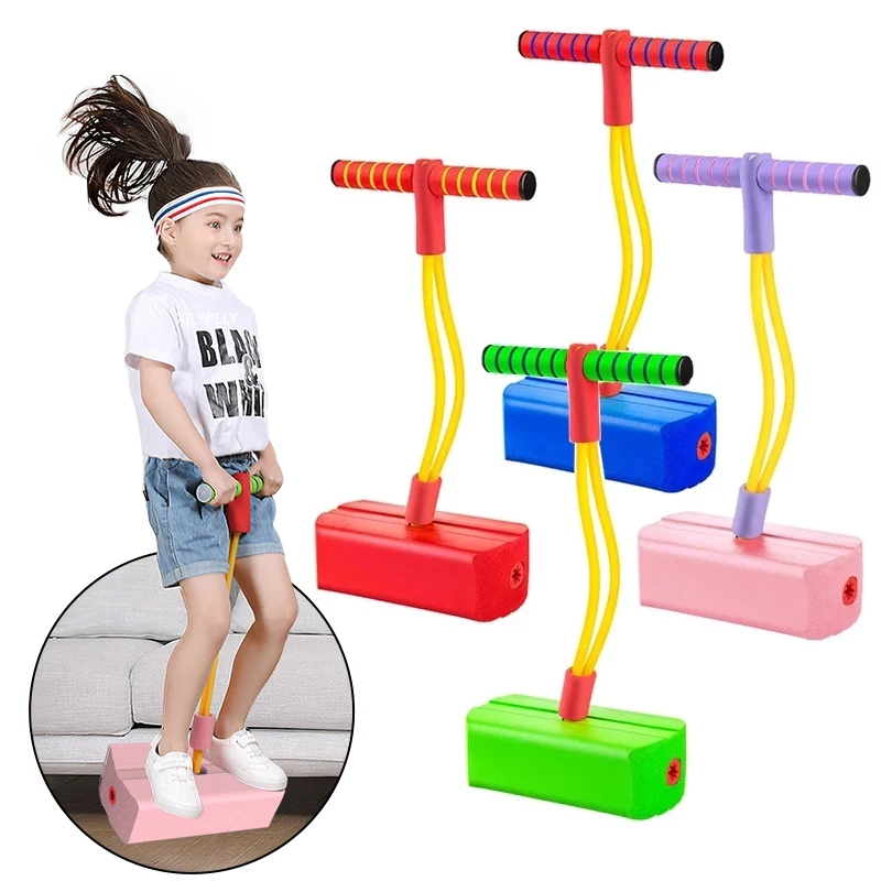 Sports Games Toys Children's Grow Taller Balance Toy Frog Jumping Outdoor Sensory Exercise Equipment Fitness Bouncing Sound Gift kids sports games toys foam pogo stick jumper indoor outdoor fun fitness equipment improve bounce sensory toys for boy girl gift