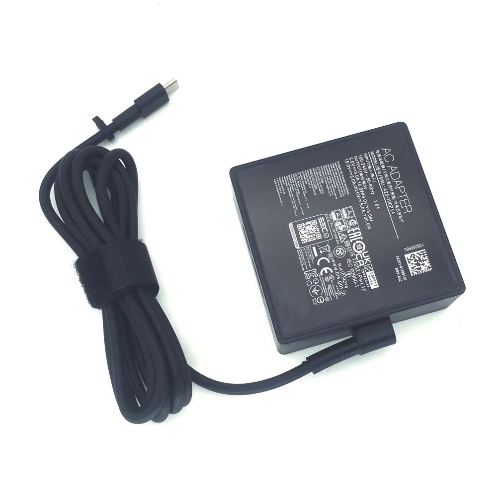ASUS 노트북 ROG A20-100P1A, Flow Z13 X13 PD 고속 충전용  100W USB-C 충전기 타입 C 어댑터