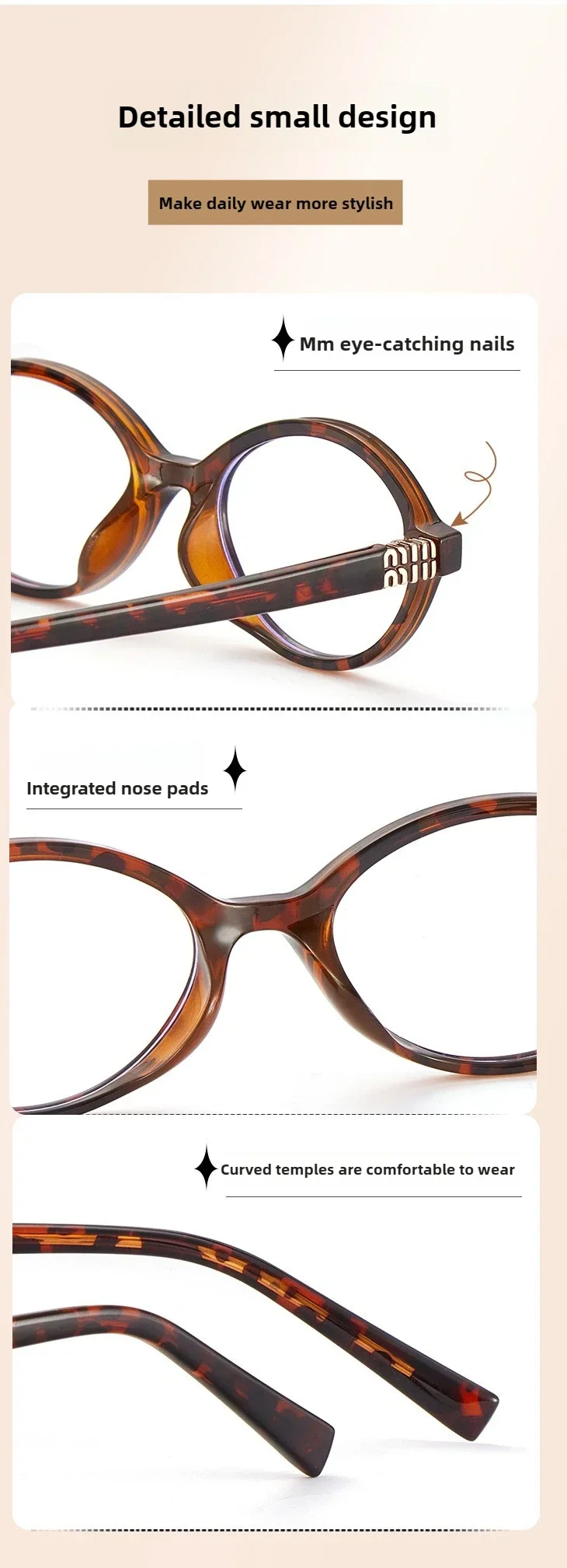 Oval Reading Glasses - Classic Oval Frames With Photochromic Lenses For Women Small Frames