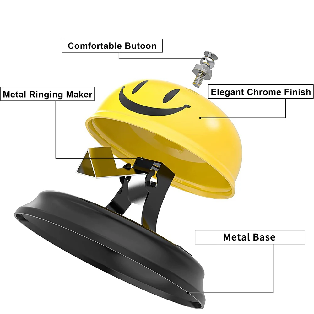 Metal Call Bell Kitchen Restaurant Ordering Service Bell Hotel Counter Desk Ring Reception Bar Iron Desk Calling Bar Tool