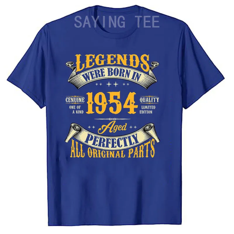 1954 Vintage Birthday Shirt For Men – 'Aged To Perfection' 71st Birthday Gift, Authentic Texan Design - View #12