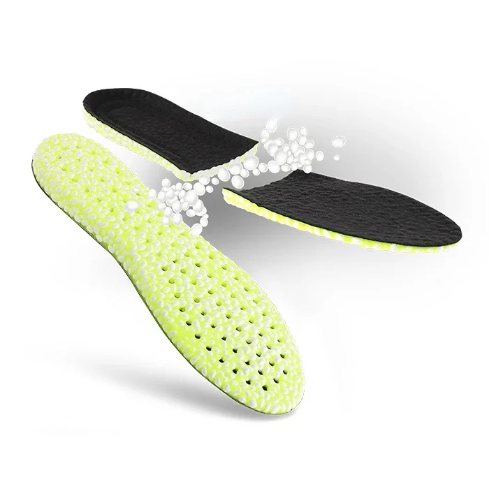 

Wholesale Breathable PU Popcorn Sports Insoles Shock Absorption Insole High Elastic Poron Insole