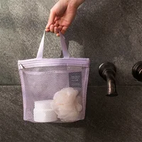 Mesh Makeup Toiletry Storage Bags Handbags Portable Travel Washing Body Shower Tools Organizer Hanging Cosmetic Organizer Pouch 1