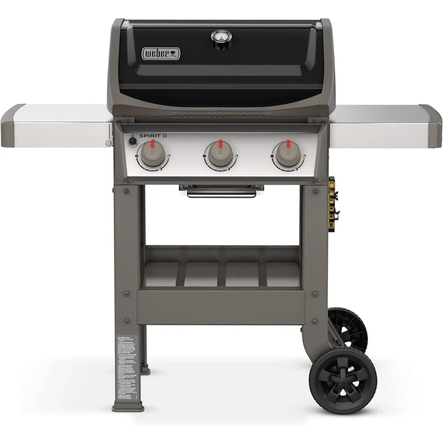 Spirit II E-310 3-Burner Liquid Propane Grill, Black 30, 000 BTU-per-hour