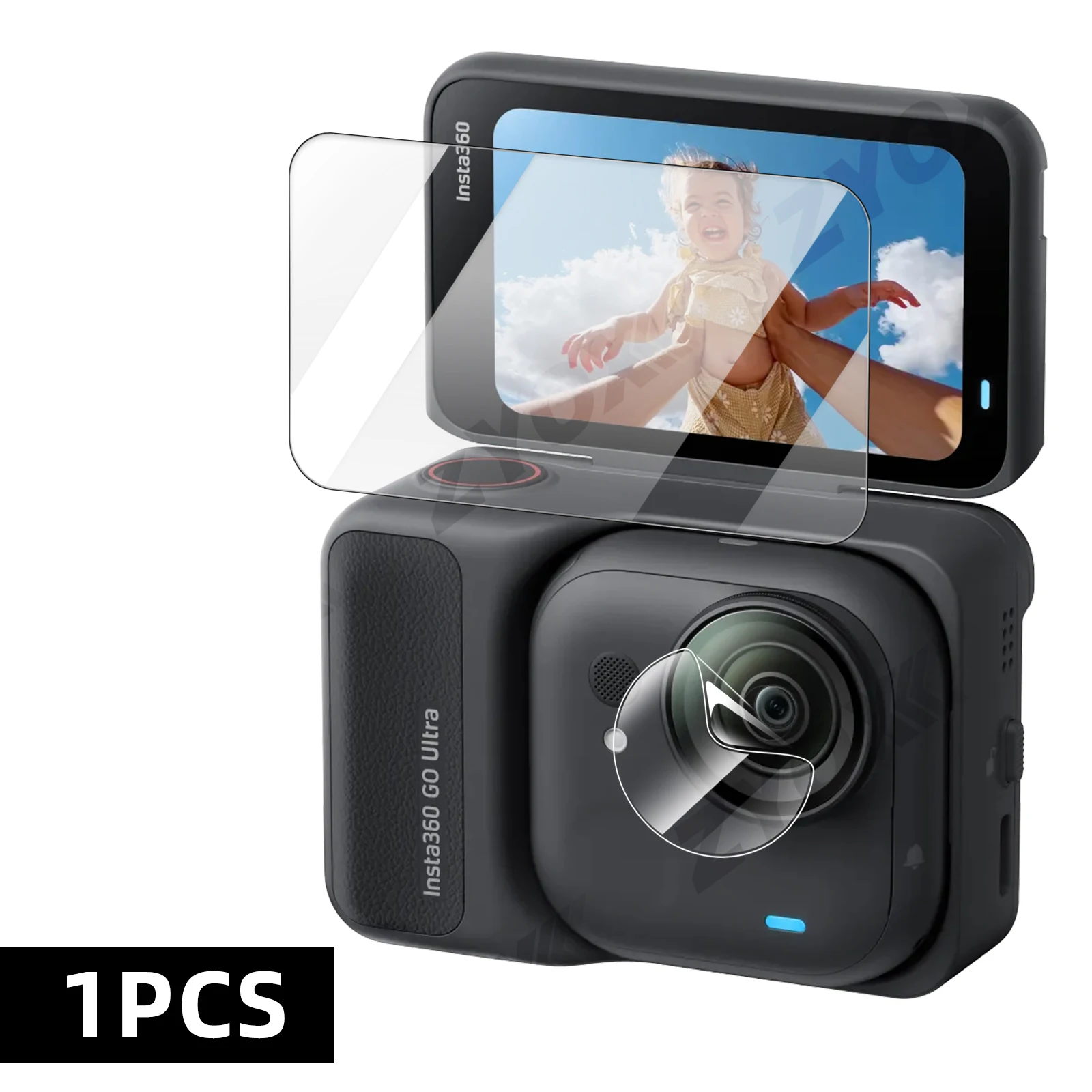 Ultra-HD Tempered 9H Hardness Glass Screen & Lens Protector - Clear, Anti-Scratch Film Accessory