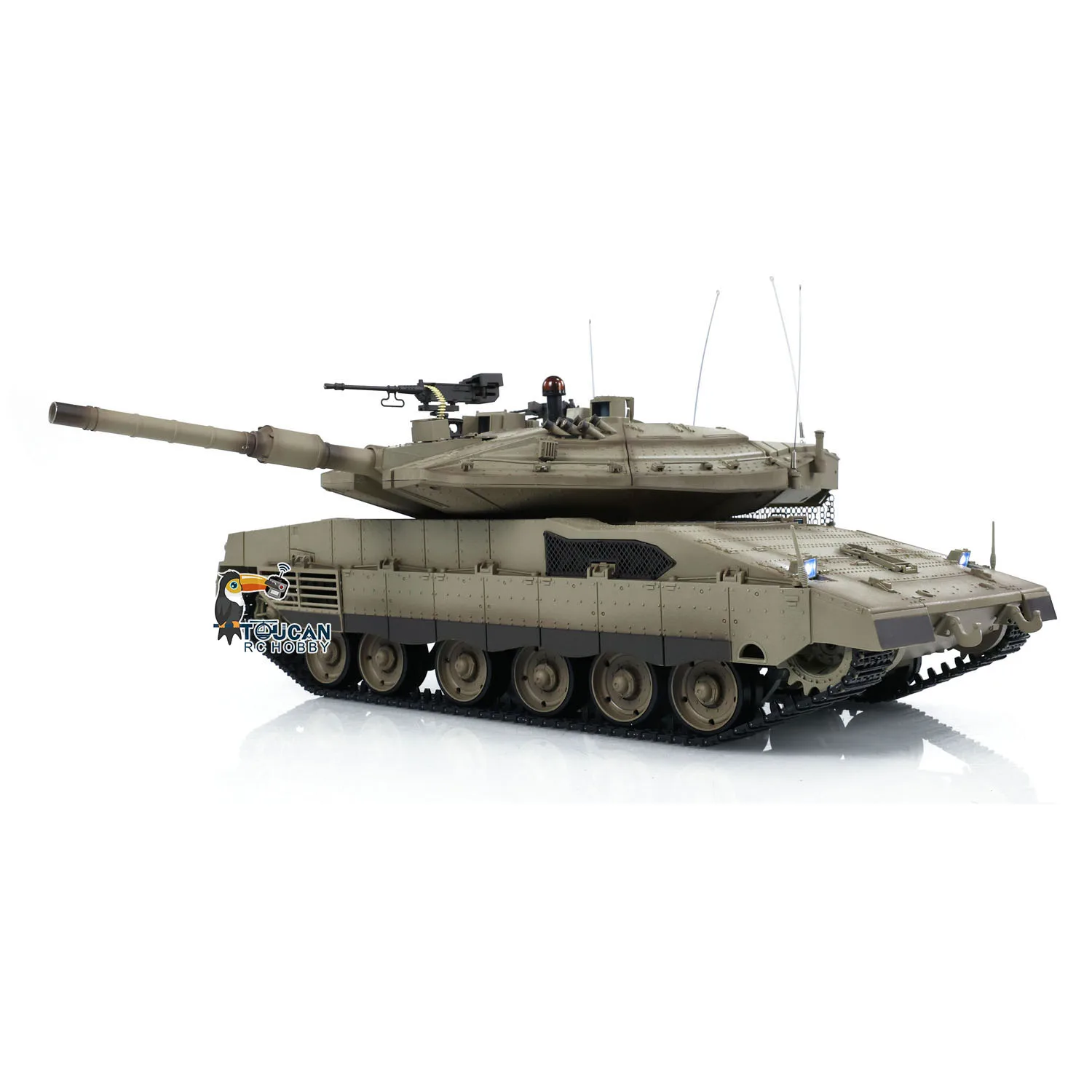 Heng Long 1/16 RC Battle Tank IDF Merkava MK IV 3958 Turret 360° Rotating Model Toucan Barrel Recoil BB Shooting Smoke Unit Toys 3