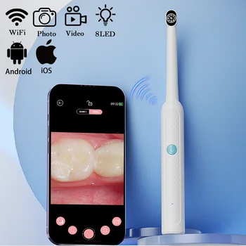 WIFI Camera1080P Endoscope HD wireless Video oral Borescope with 8 LEDs For XIAOMI HUAWEI iPone Portable Dental/Tooth Inspection 1
