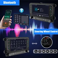 ESSGOO Autoradio 7" Android 14 4+64G Carplay pour VW Golf 5 6 Passat Caddy Tiguan Touran, Android Auto, Navigation GPS, WiFi, RDS, FM, BT, USB, SWC 4