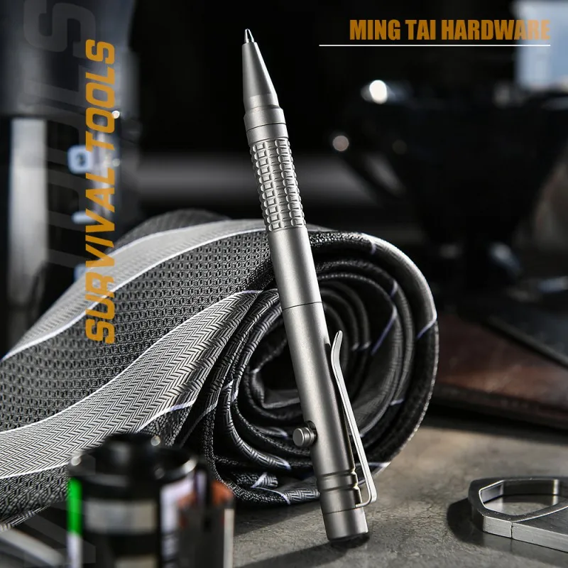 Description Picture 3 of itemTitanium Alloy Pen with Box Gift for Men Women Multifunctional Window Breaker Outdoor EDC Tools Business Signature Writing Pen