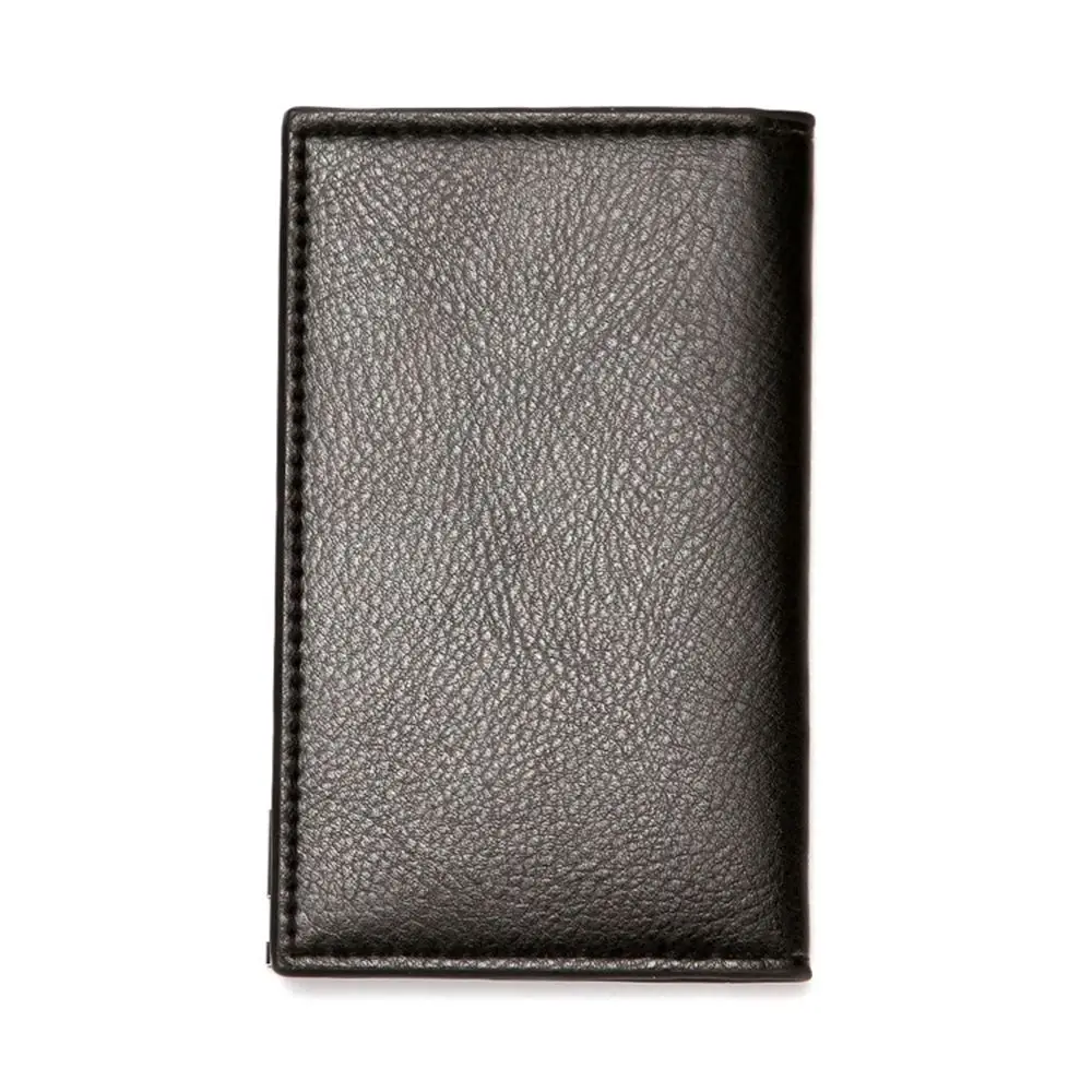 

Male ID Card Credit Card Driver License PU Leather Soft Billfold Foldable Wallet Men Card Holder Business Card Organizer
