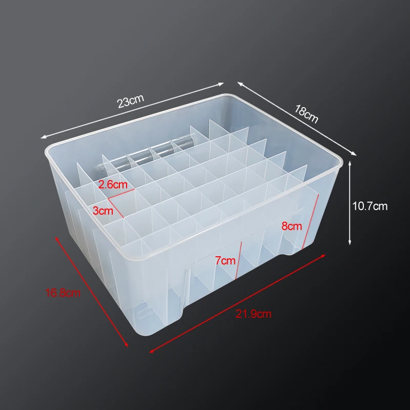 40 Grid Multifunction Fishing Tackle Box Squid Jig Hard Bait Minnow Organizer Webfoot Octopus Egi Storage Boxes Fishing Tackle