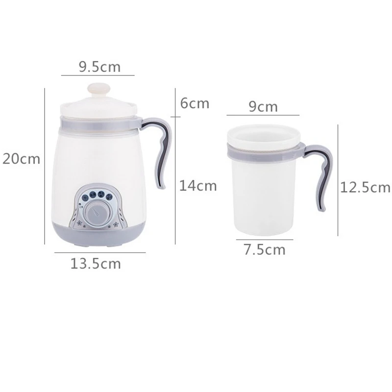 MINI Electric Slow Cooker Desktop ELectric Kettle Porridge Soup Stew Pot 0.4L Ceramic Tank Heating Cup Teapot 3 Gear Temperature